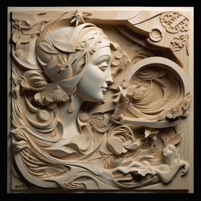 نموذج ثلاثي الأبعاد لآلة CNC 3D Art 